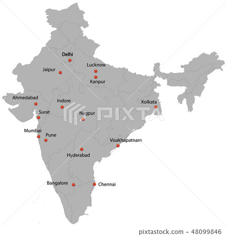 detailed map of the India detailed map of the India 48099846