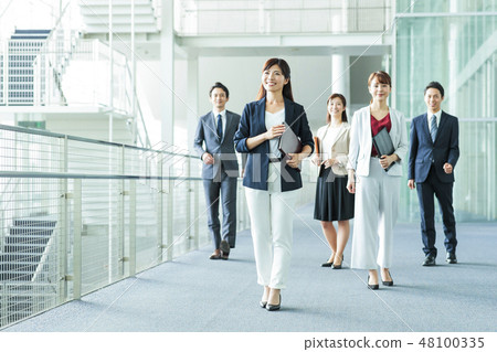 Business office Business woman businessman 48100335