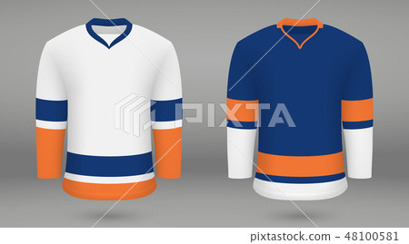 Shirt template forice hockey jersey 48100581