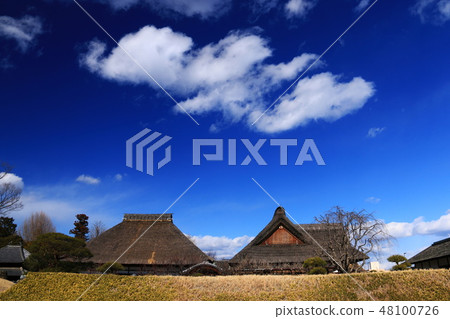 Scenery of Tochigi Blue sky and clouds and winter ashikaga school Scenery of Tochigi Blue sky and clouds and winter ashikaga school 48100726