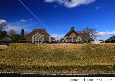 Scenery of Tochigi Blue sky and clouds and winter ashikaga school Scenery of Tochigi Blue sky and clouds and winter ashikaga school 48100727
