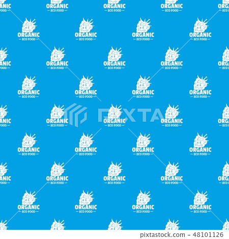 Organic food pattern vector seamless blue - Stock Illustration ...