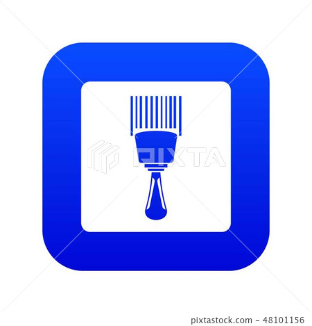 Bar code scanner icon digital blue Bar code scanner icon digital blue 48101156