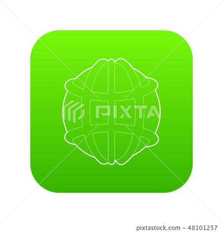 Earth icon green vector Earth icon green vector 48101257