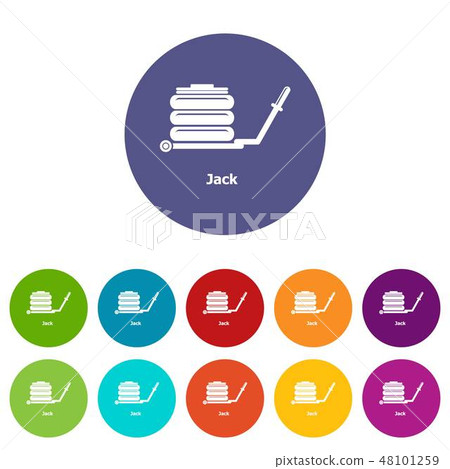 Jack icons set vector color Jack icons set vector color 48101259