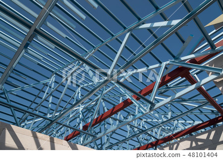 Structure of steel roof frame. 48101404