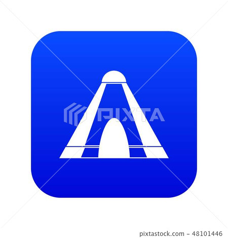 Tepee icon digital blue 48101446