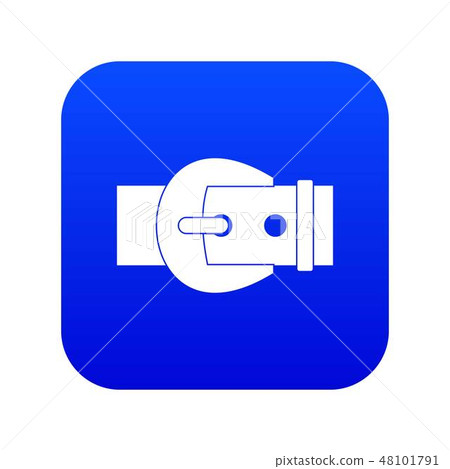 Buckle icon digital blue 48101791