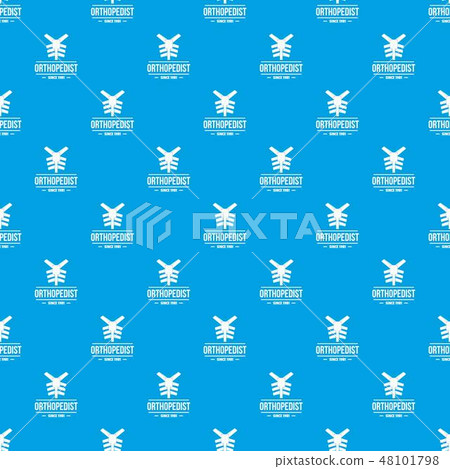 Spine orthopedic pattern vector seamless blue 48101798