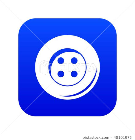 Button for sewing icon digital blue - Stock Illustration [48101975] - PIXTA