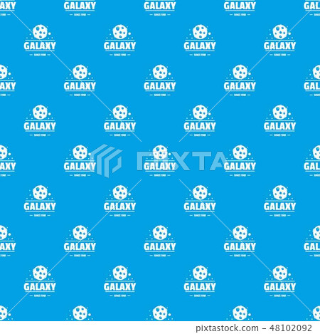 Planet pattern vector seamless blue - Stock Illustration [48102092] - PIXTA