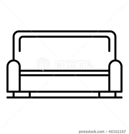 Sofa icon, outline style 48102287