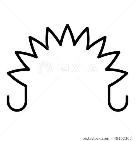 Extender coil spring icon, outline style 48102303