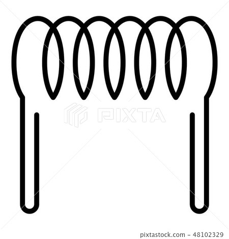 Magnetic coil icon, outline style Magnetic coil icon, outline style 48102329