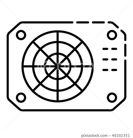 Conditioner box icon, outline style 48102351