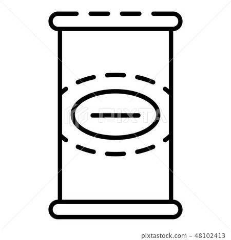 Tin can icon, outline style Tin can icon, outline style 48102413
