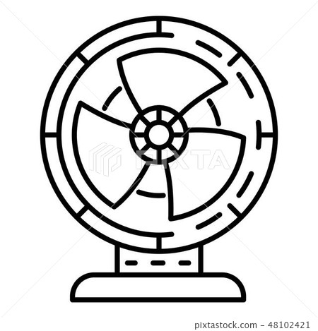 Air fan icon, outline style Air fan icon, outline style 48102421