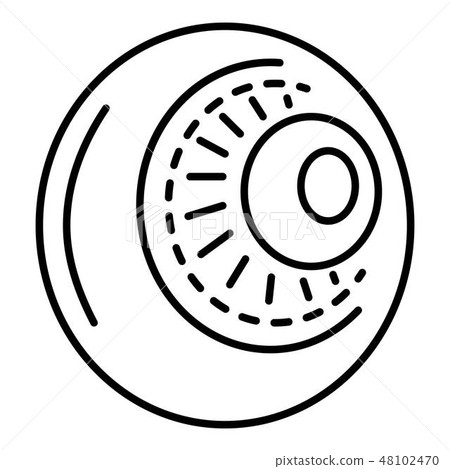 Fresh mushroom icon, outline style 48102470