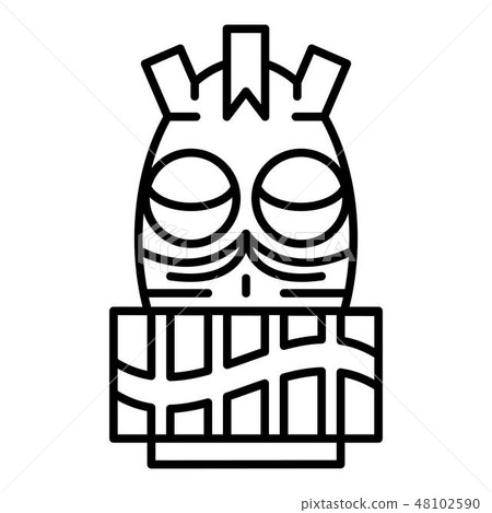 Antique idol icon, outline style 48102590