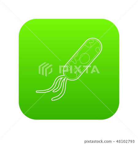 Microbe icon green vector - Stock Illustration [48102793] - PIXTA