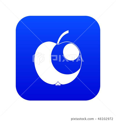 Apple icon digital blue-插圖素材 [48102972] - PIXTA圖庫
