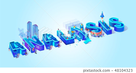 Isometric Projection Of Word Analysis. Business. Isometric Projection Of Word Analysis. Business. 48104323