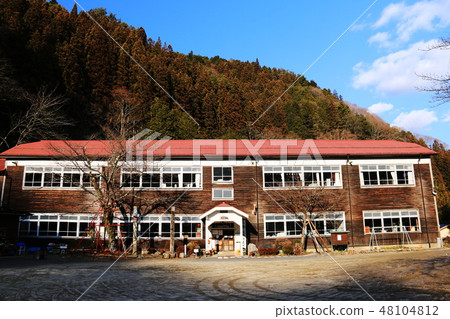 Scenery of Toyama Township Old Kisawa primary school Scenery of Toyama Township Old Kisawa primary school 48104812