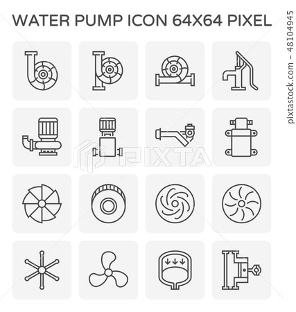 water pump icon water pump icon 48104945