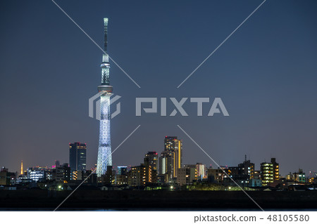 Tokyo Sky Tree Light Up 48105580