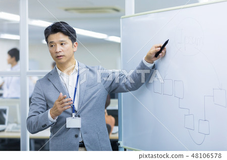 中間商人，白板，會議，會議，研討會，研究組，講座， 48106578
