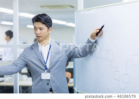 中間商人，白板，會議，會議，研討會，研究組，講座， 48106579