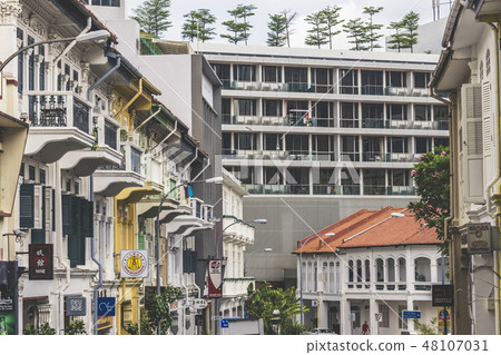 Art deco shophouses at Bukit Pasoh Singapore 48107031