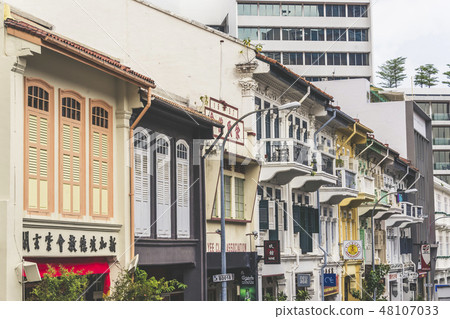 Art deco shophouses at Bukit Pasoh Singapore Art deco shophouses at Bukit Pasoh Singapore 48107033