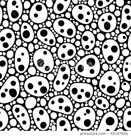 Seamless abstract hand-drawn pattern - Stock Illustration [48107608 ...