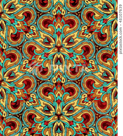 Thai traditional ethnic art abstract Thai traditional ethnic art abstract 48107639