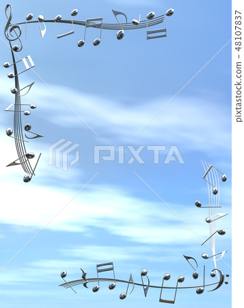 CG 3D例證設計堅實標記註意音樂聲音曲調天空雲彩金屬 CG 3D例證設計堅實標記註意音樂聲音曲調天空雲彩金屬 48107837