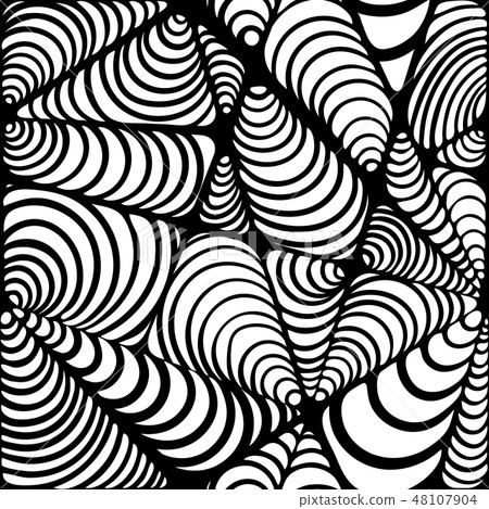 Abstract black and white seamless pattern. Abstract black and white seamless pattern. 48107904