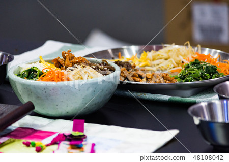 Bibimbap, Traditional Korean cuisine bibimbap Bibimbap, Traditional Korean cuisine bibimbap 48108042