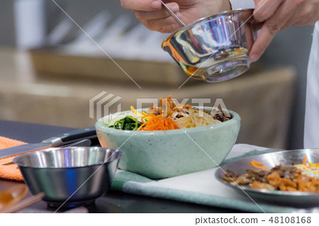 Bibimbap, Traditional Korean cuisine bibimbap Bibimbap, Traditional Korean cuisine bibimbap 48108168