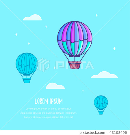 Hot air balloon 48108496