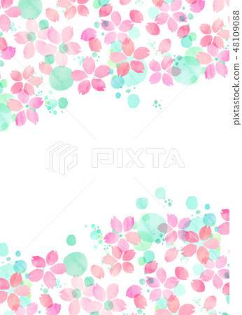 Sakura watercolor style texture Sakura watercolor style texture 48109088