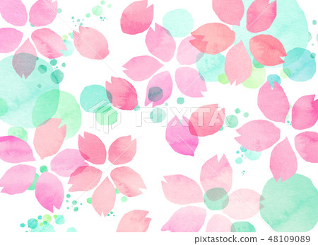 Sakura watercolor style texture Sakura watercolor style texture 48109089