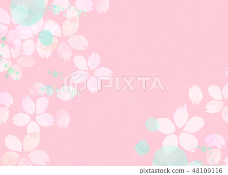 Sakura watercolor style texture Sakura watercolor style texture 48109116