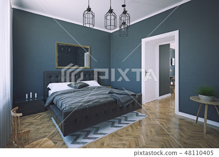 bedroom interior design. 48110405