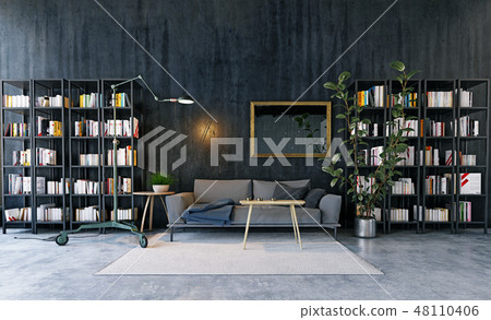 modern living room interior design. 48110406