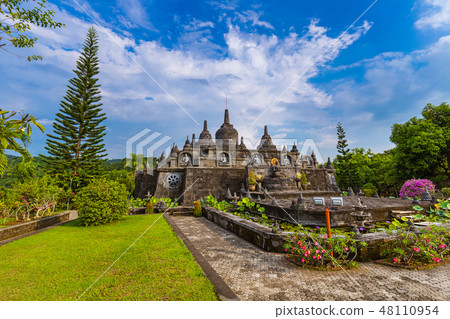 Buddhist temple of Banjar - island Bali Indonesia Buddhist temple of Banjar - island Bali Indonesia 48110954