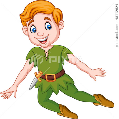 Cartoon funny peter pan  48112624