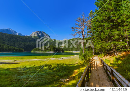 Black Lake (Crno Jezero) in Durmitor - Montenegro Black Lake (Crno Jezero) in Durmitor - Montenegro 48114689
