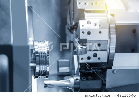 The CNC lathe or turning machine . The CNC lathe or turning machine . 48116540