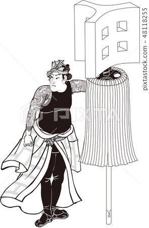 浮世繪照片1黑白 48118255